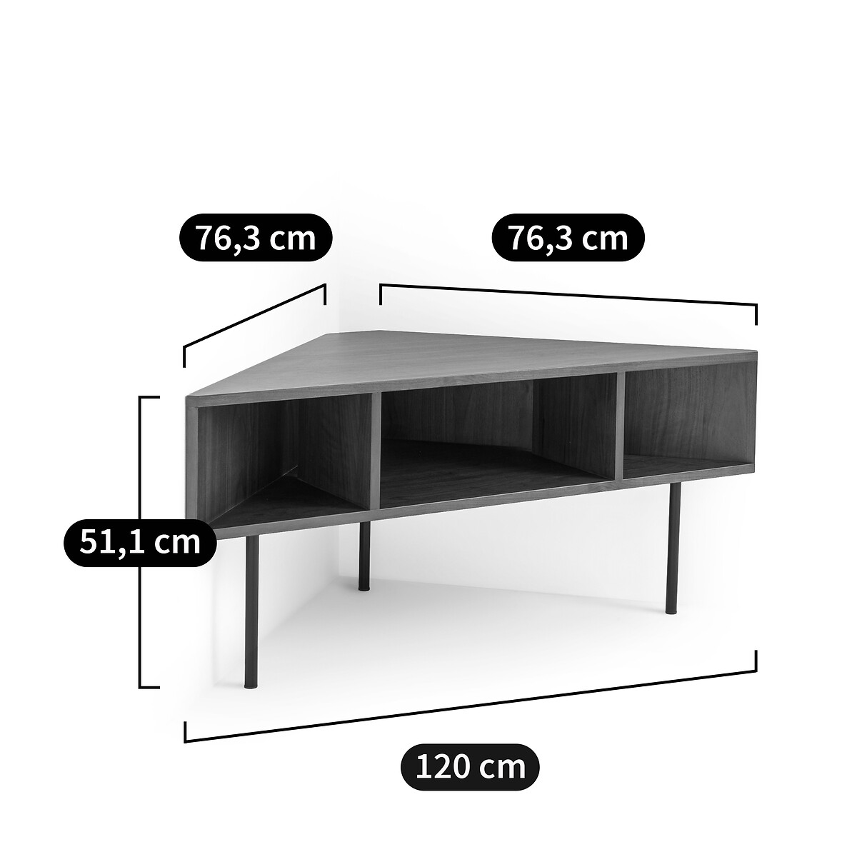 LA REDOUTE INTERIORS<br>TV - em hi-fi - hoekmeubel, Bianzo