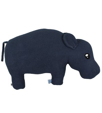 Smallstuff Kissen - Nilpferd - 30x45 - Navy