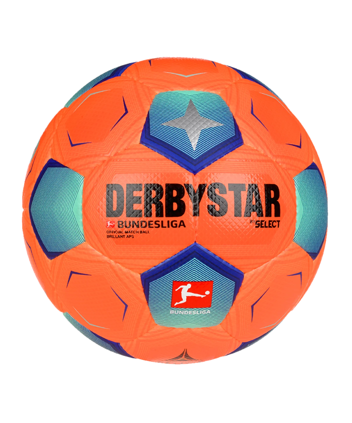 Derbystar Bundesliga Brillant APS v23 High Visible Spielball 2023/2024 Orange F023
