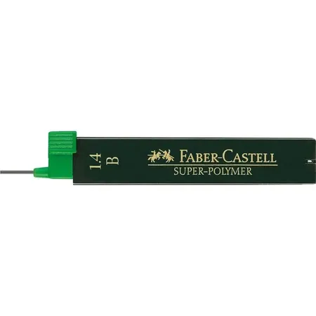 Faber-Castell Feinmine SUPER POLYMER, B, 1,4mm, 6 Stück