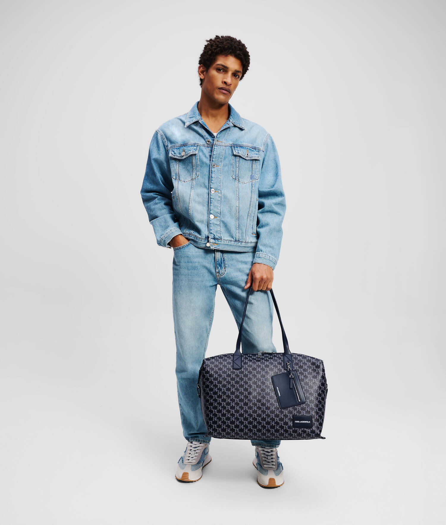 SAC WEEKENDER K/VOYAGE - Monogramme bleu marine