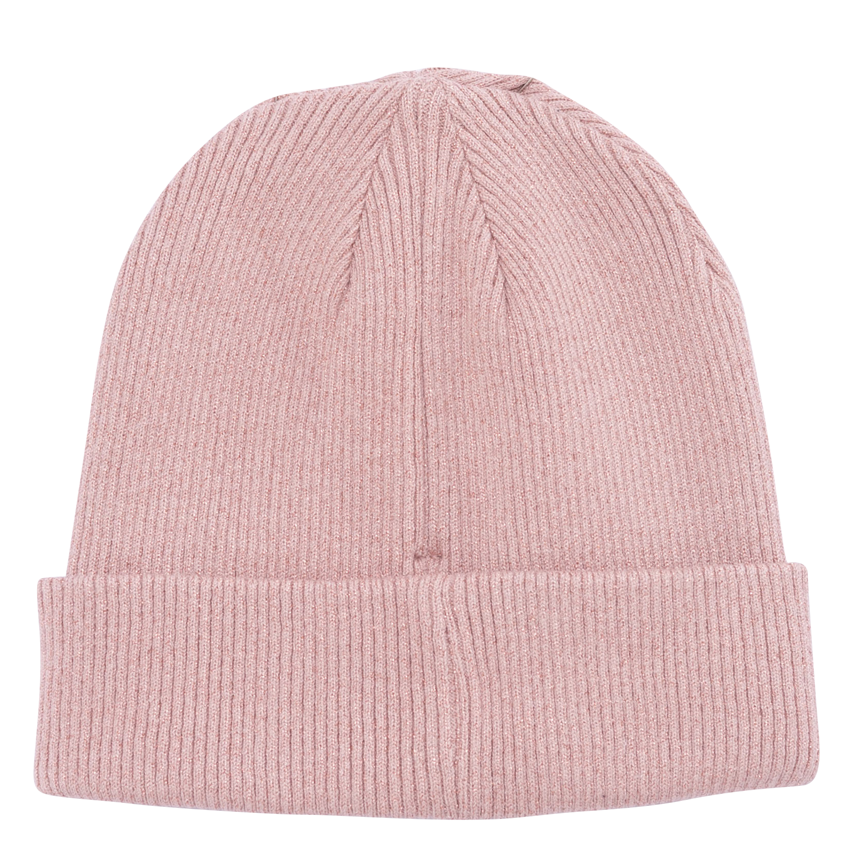 Bonnet côtelé brodé | Rose