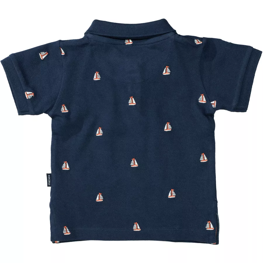 Staccato Poloshirt marine gemustert