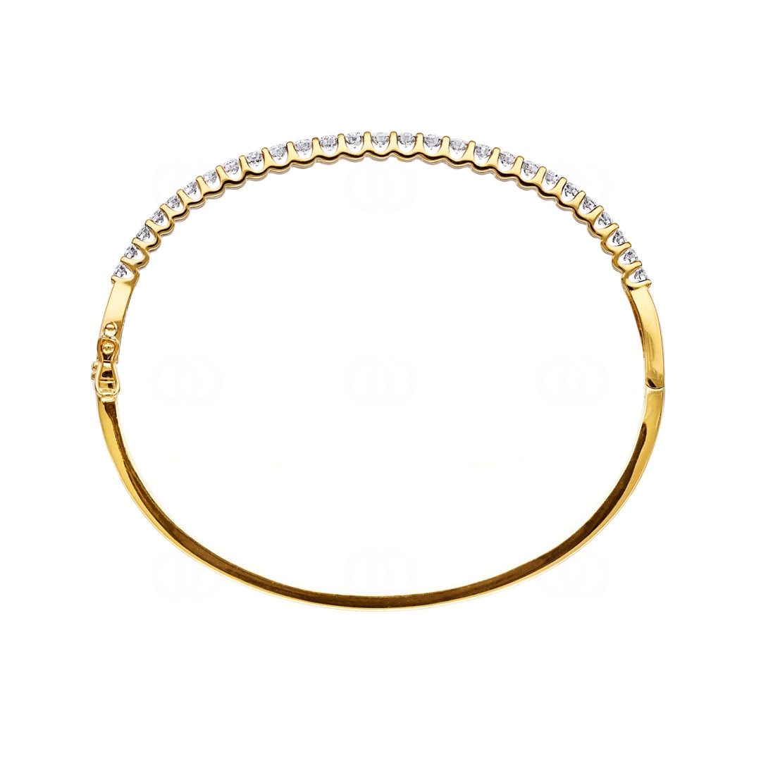 2.00 Karat Diamantarmreif oval 750/18 K Gelbgold