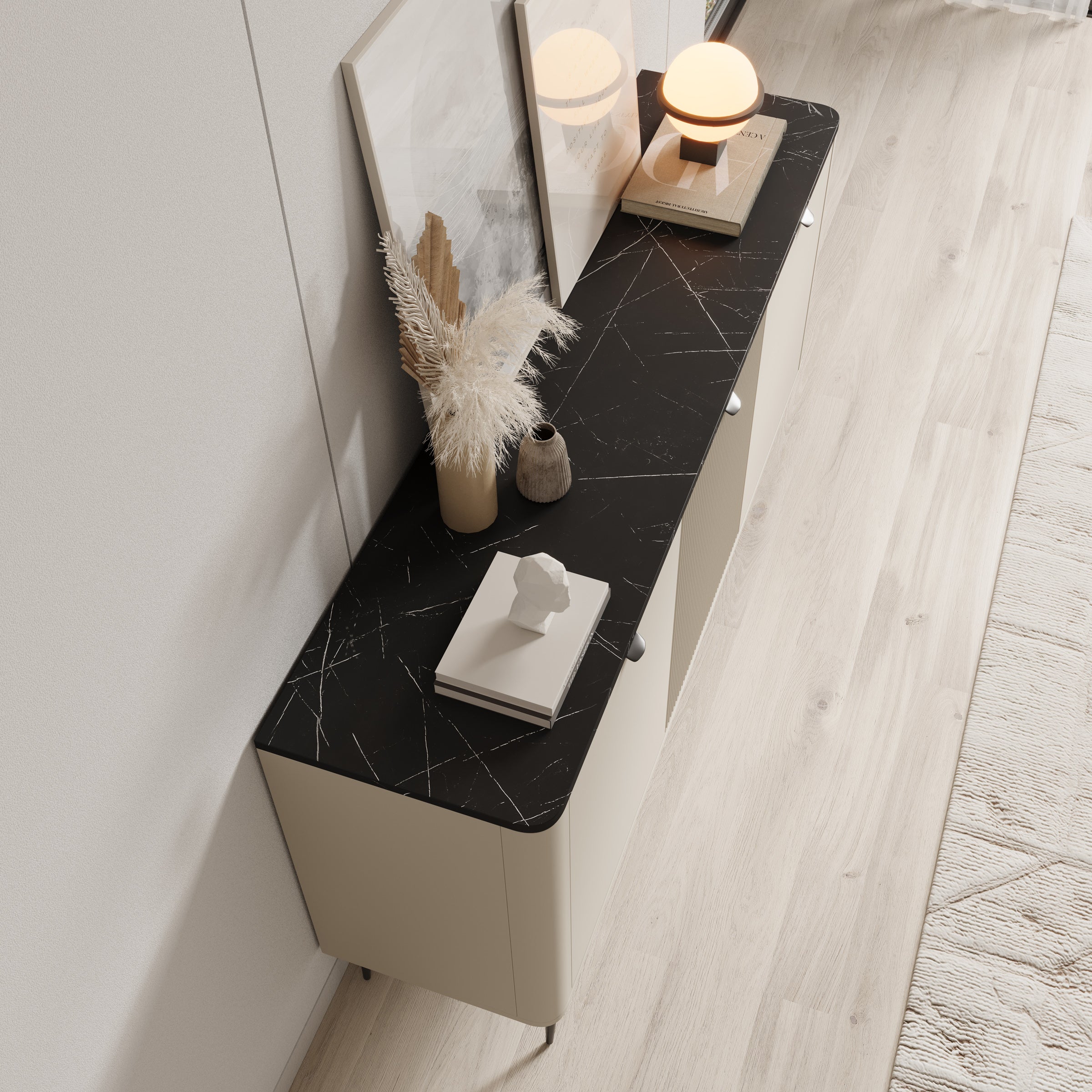 Mace - Dressoir - Beige - 160x40x82 cm