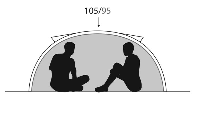 LÆ Dome 2 telt 2 prs.