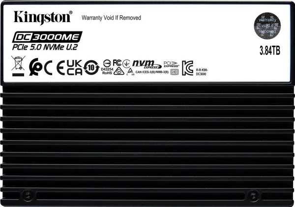 Kingston DC3000ME - SSD - Enterprise - krypteret - 3.84 TB - intern - 2.5