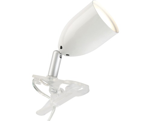 LED klemlamp 3W 270 lm 3000 KH 11 cm Leo wit