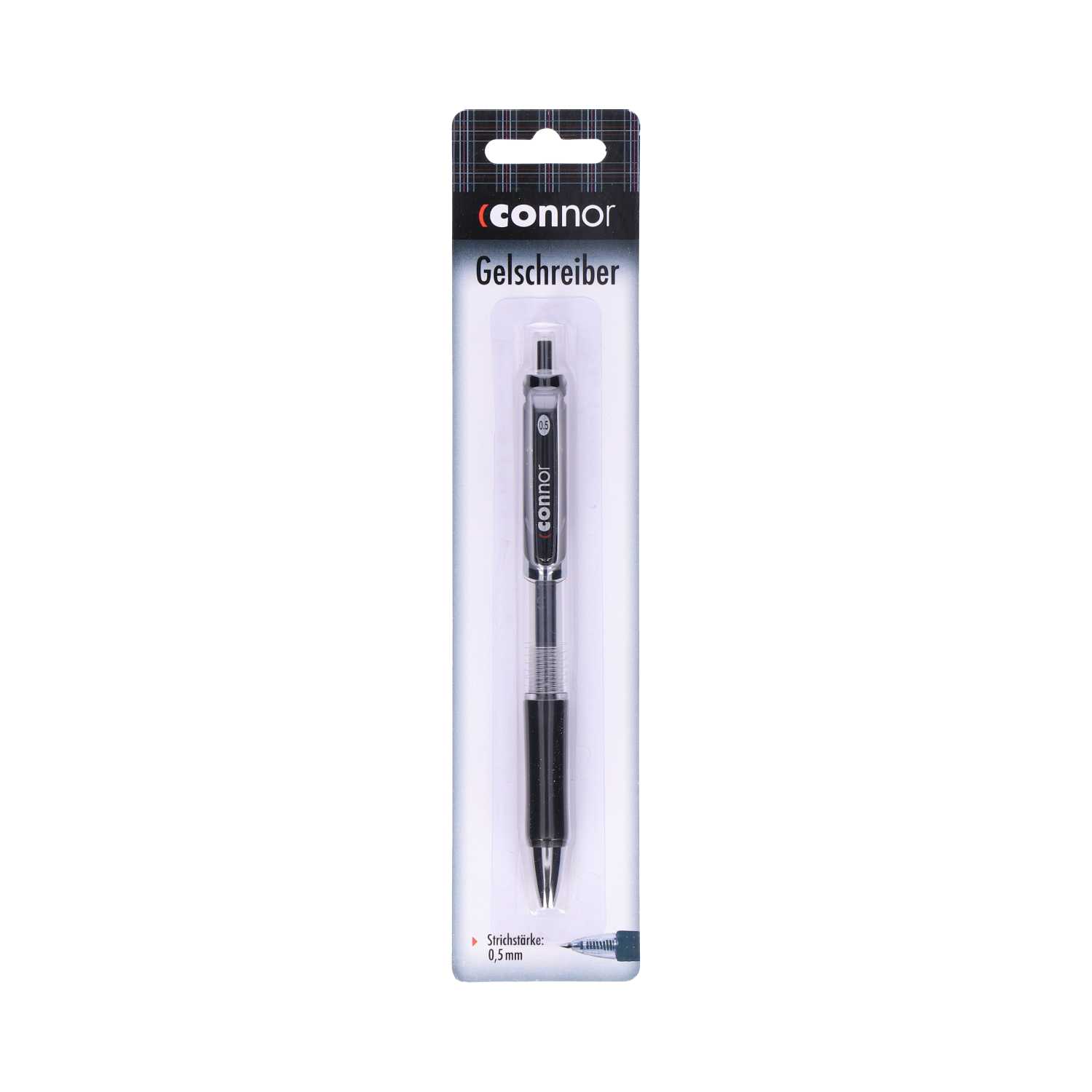 Gelschreiber Connor, schwarz, Stärke 0,5mm