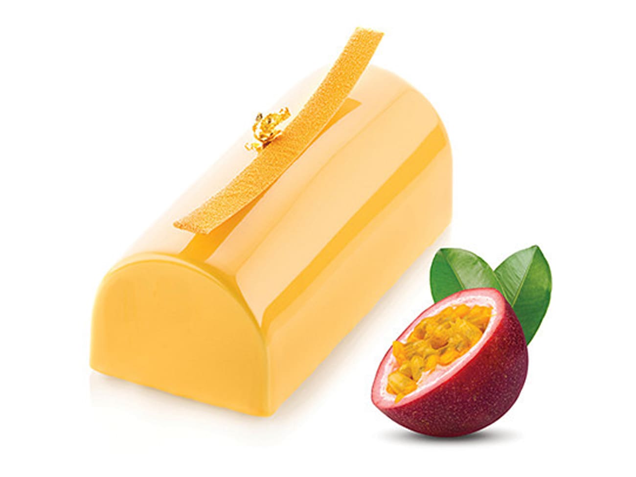 Moule à bûche silicone - petit modèle - 18 x 8 cm - Silikomart