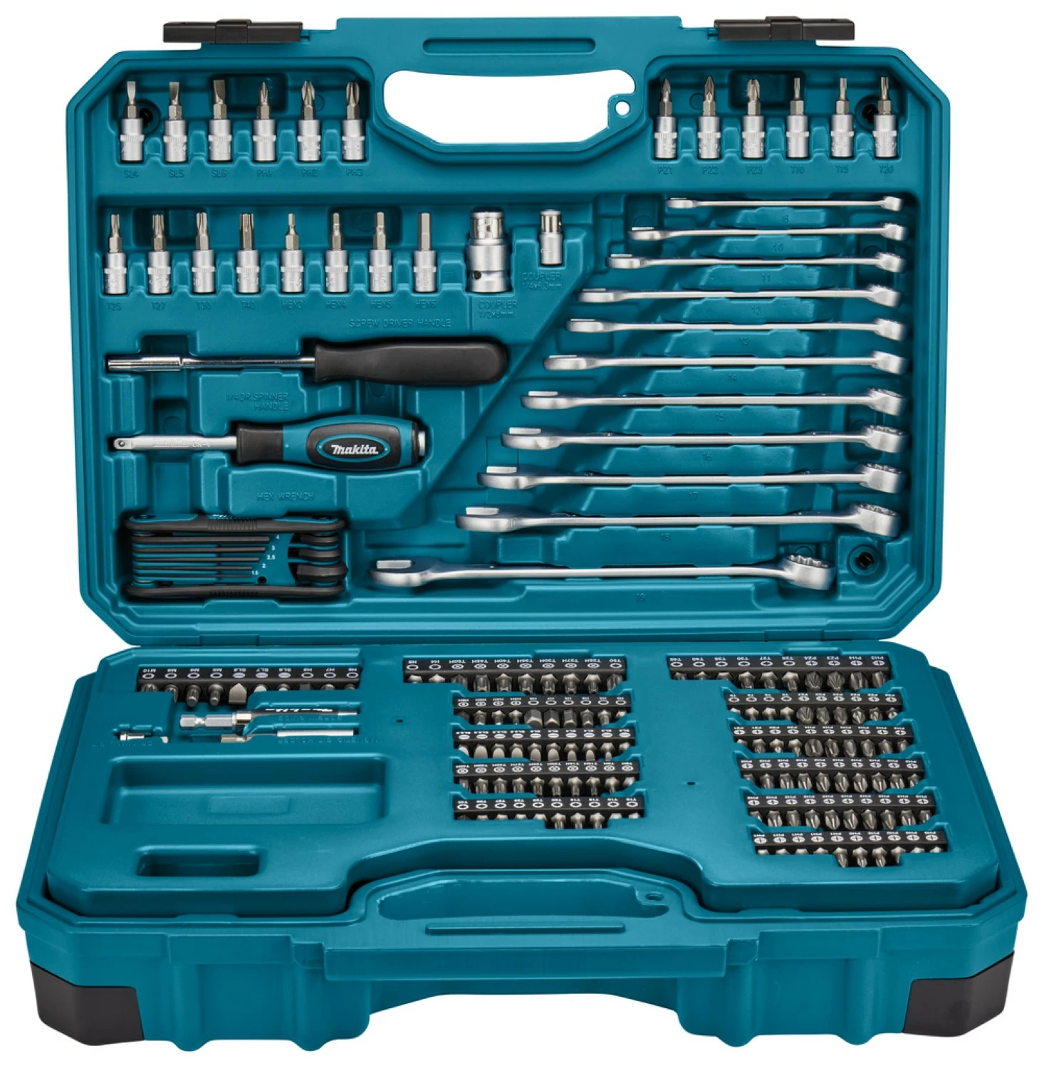 Makita E-10883 Gereedschapset in koffer - 221-delig