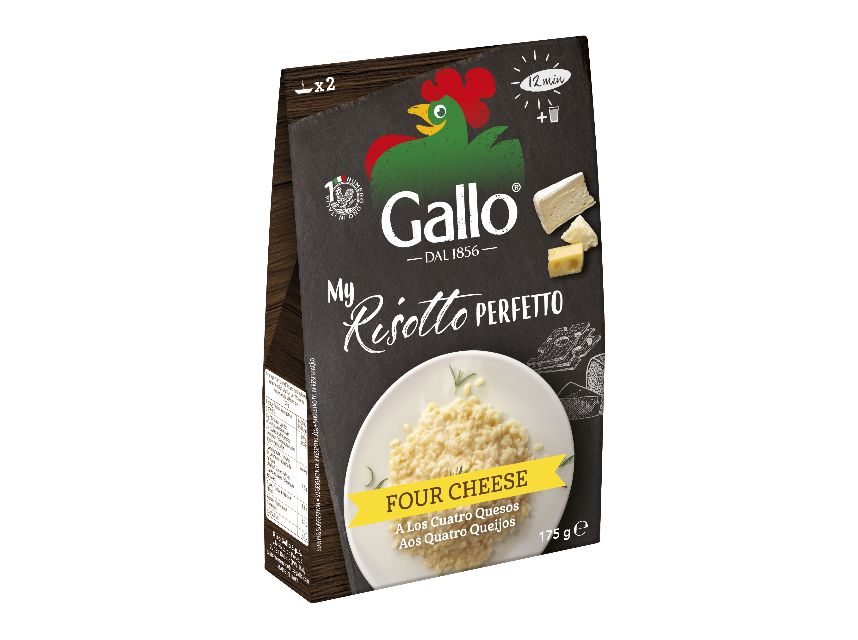 RISOTTO RISO GALLO 4 QUEIJOS 175G