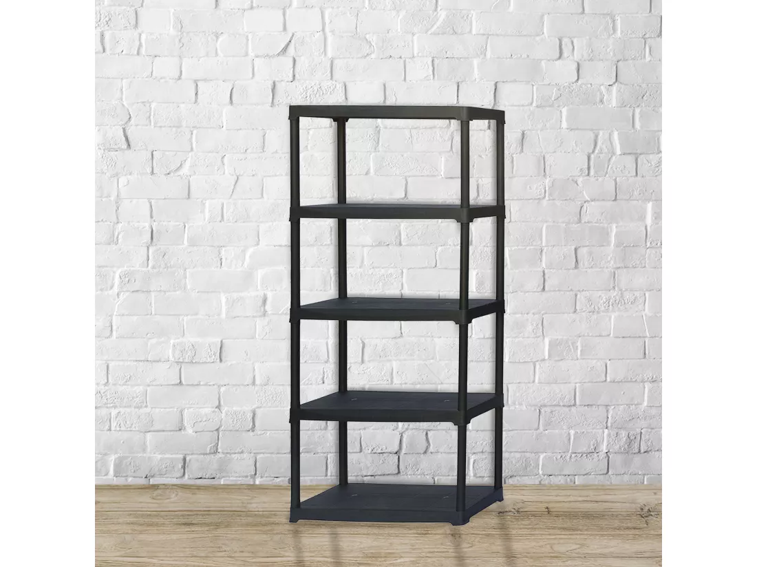 2x Étagères Modulaires Avec 4 Étagères En Plastique.