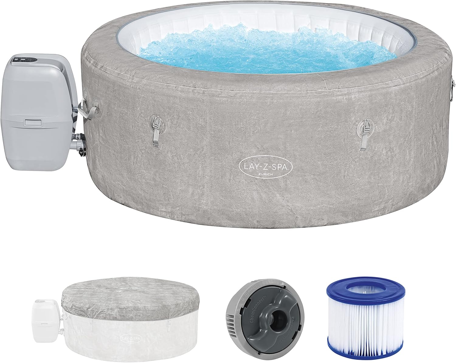 Bestway® Lay-Z-SPA® ECO-Whirlpool Zurich AirJet™ Ø 180 x 66 cm, rund