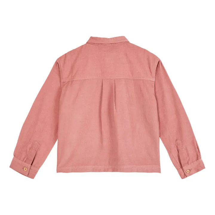 Emile et Ida Chemise Velours Milleraies | Vieux Rose