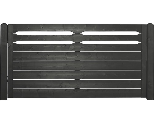 Konsta Ground voortuinhek 180 x 95 cm antraciet