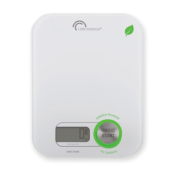 Pèse-lettres  éléctronique 5 kg Green Power Little Balance coloris blanc/vert