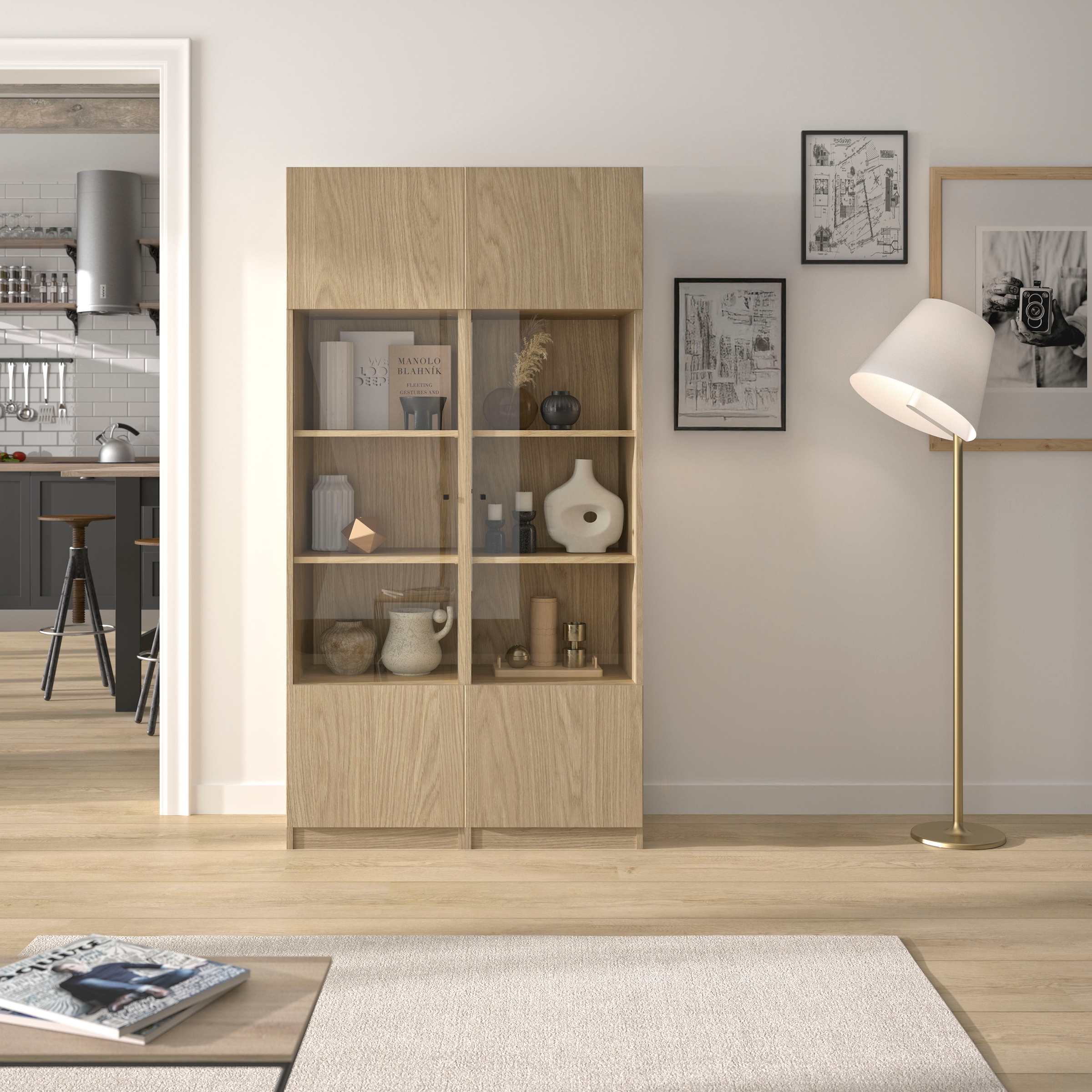 Gami Vitrine »Vitrine Iris mit 1 Tür« Funktionale Vitrine mit Glastür