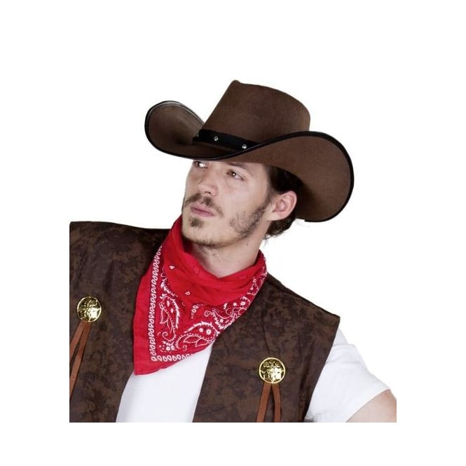 Cowboyhut mit Nieten für Erwachsene in verschiedenen Farben