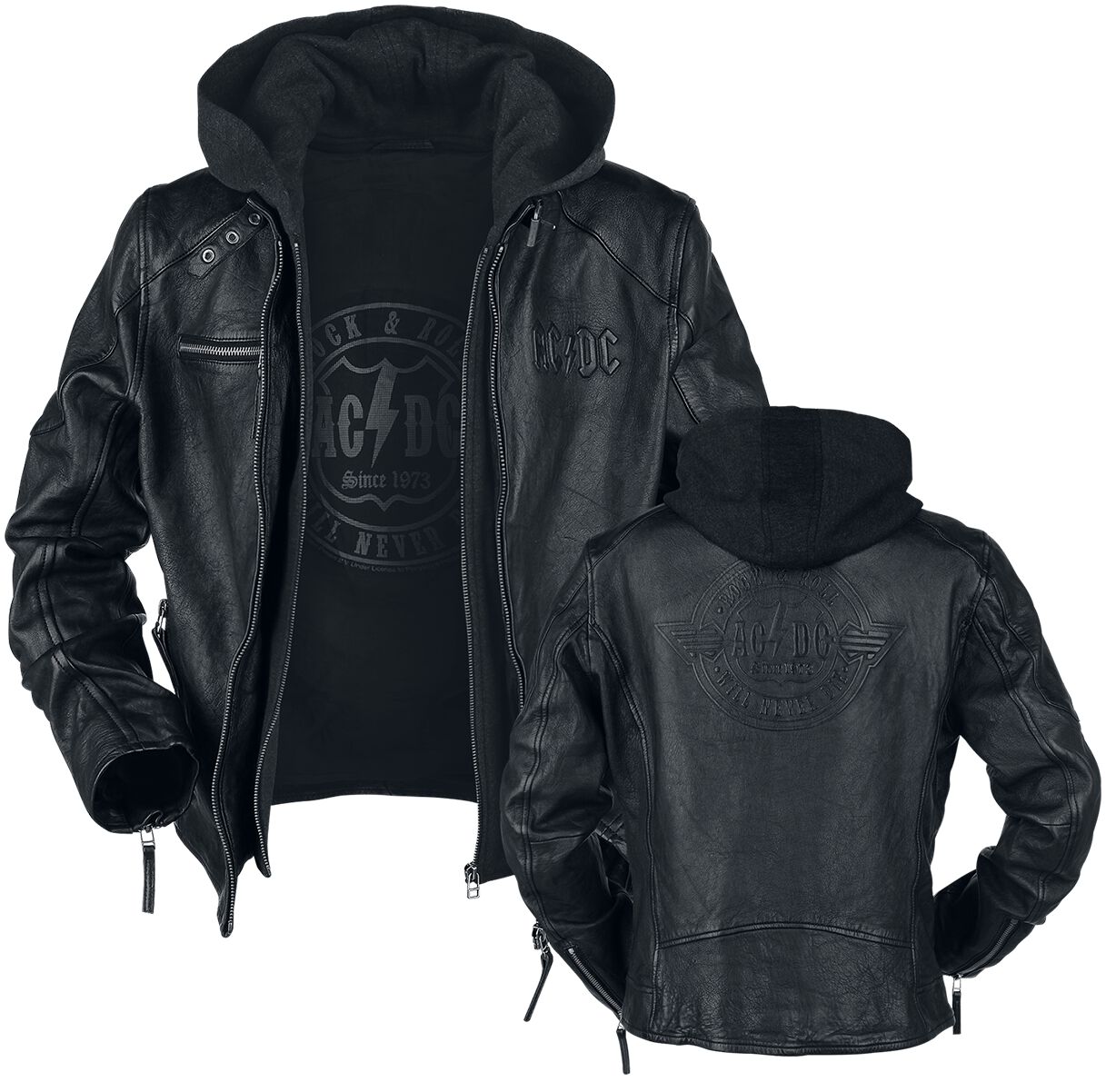 Rock & Roll - Will Never Die | AC/DC Veste en cuir