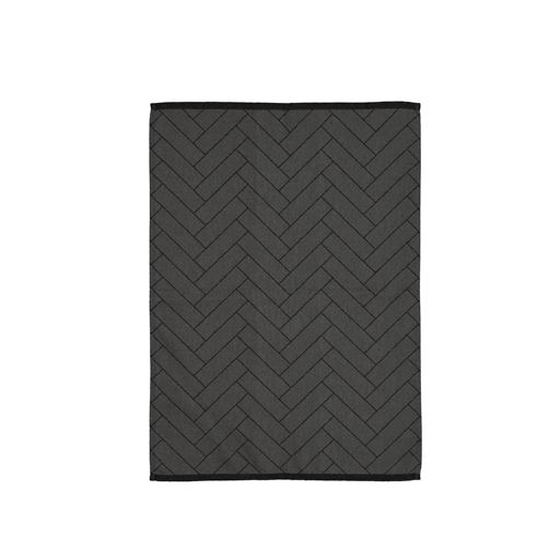 Södahl Tiles Viskestykke, Sort, 50x70 cm