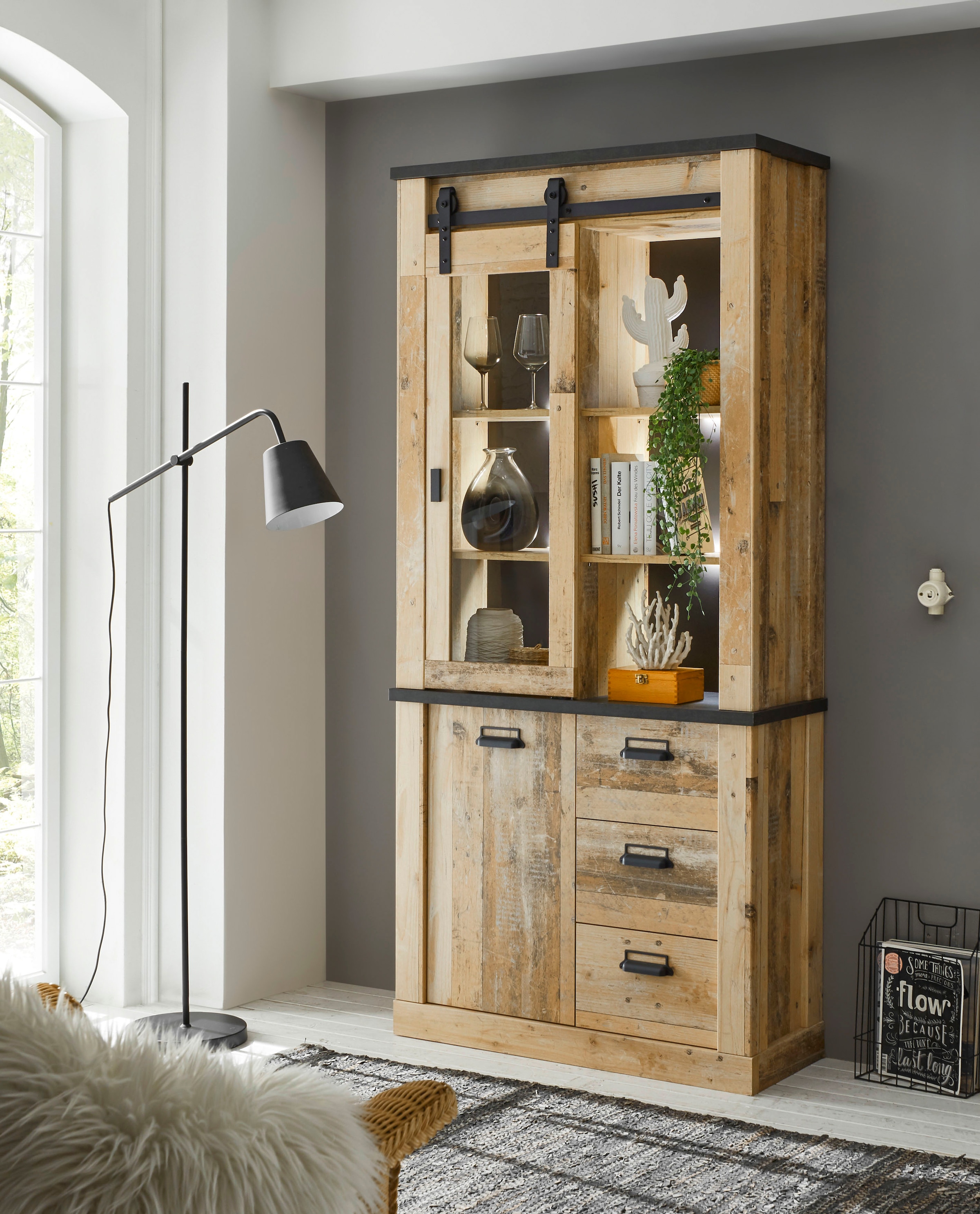 Home affaire Vitrine »SHERWOOD« Breite ca. 93 cm