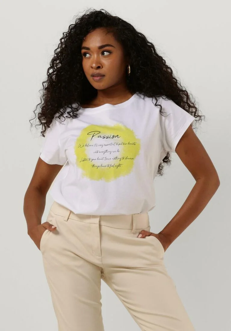 MOS MOSH witte mos mosh t-shirt misty o-ss tee