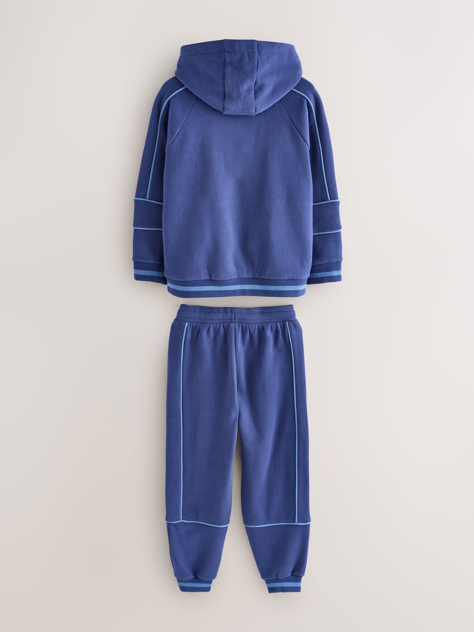 Kobaltblauw - Baker by Ted Baker Oversized Piped Hoodie and Joggers Set