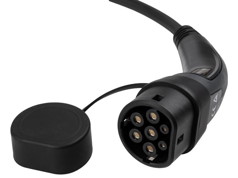 FURBER.power Ladekabel ODIN Typ 2 22kW 5 m Spiral 3-phasig 480 V 32A für Elektroauto
