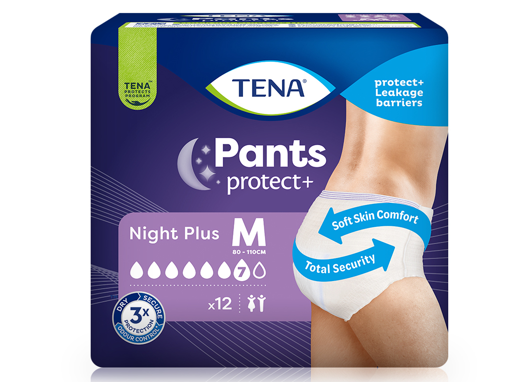 CUECAS INCONTINÊNCIA TENA NIGHT PLUS M 12 UN