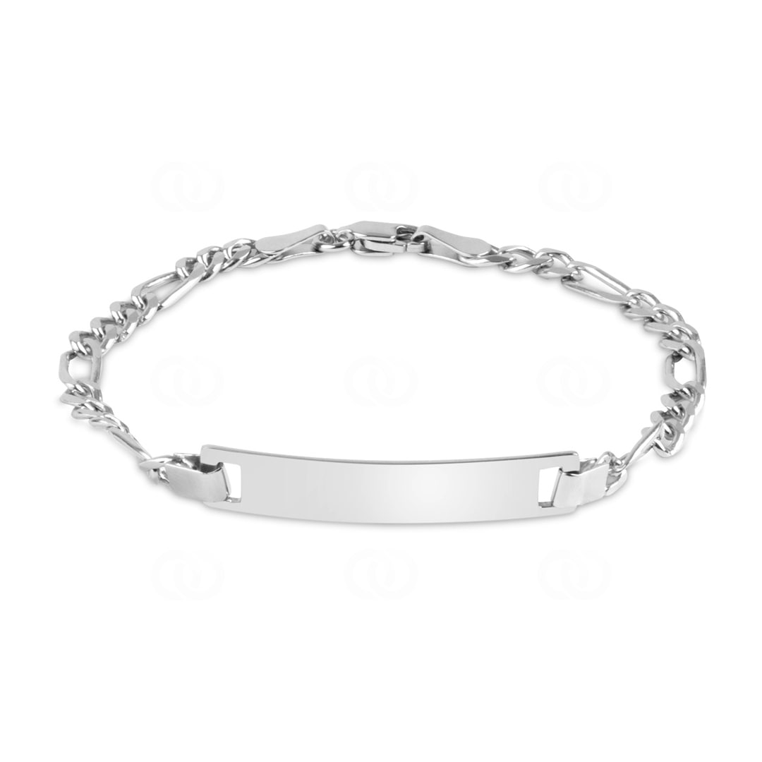 Gravurarmband Figaro 925 Silber 4.0mm