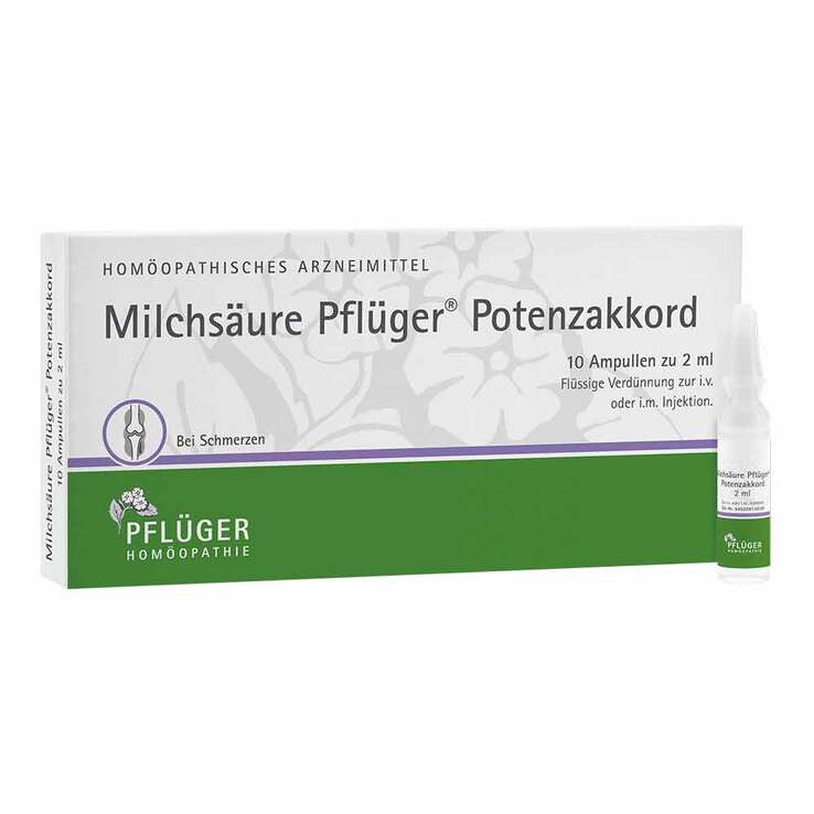 Milchsäure Pflüger Potenzakkord Injektionslösung Ampulle , 10 St