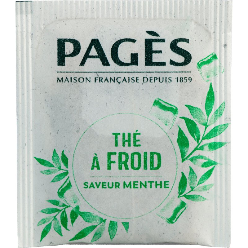 Thé à froid saveur menthe Pagès - Boîte de 20 sachets