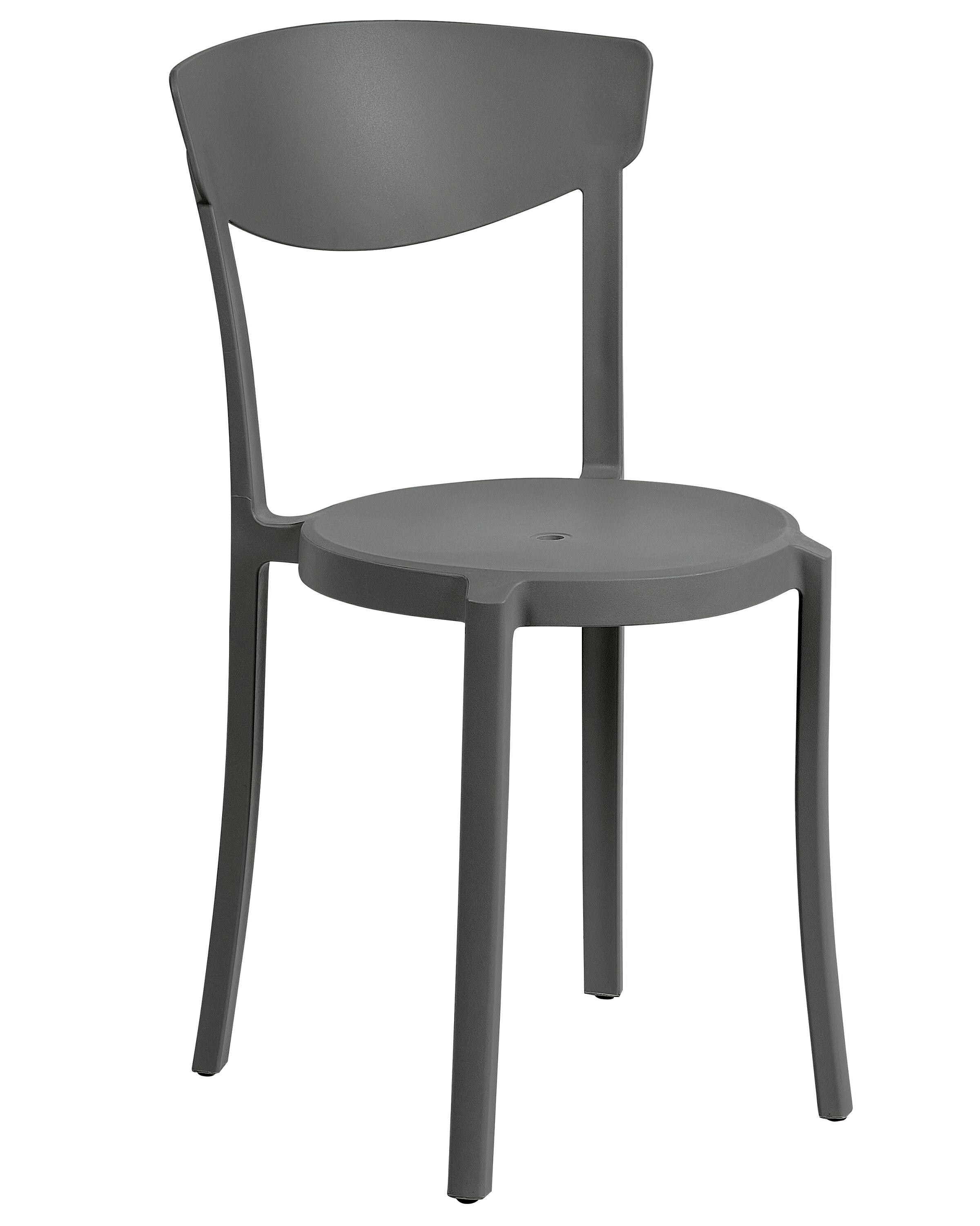 Set van 4 tuinstoelen VIESTE Donkergrijs