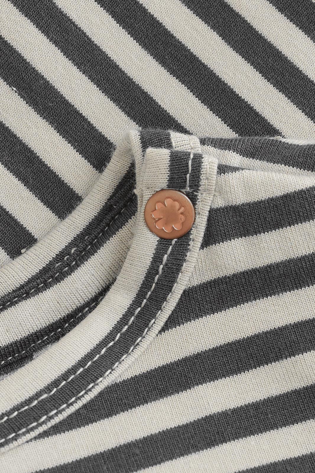 Noppies Baby Longsleeve Superior - Stripe Pattern Dark Grey