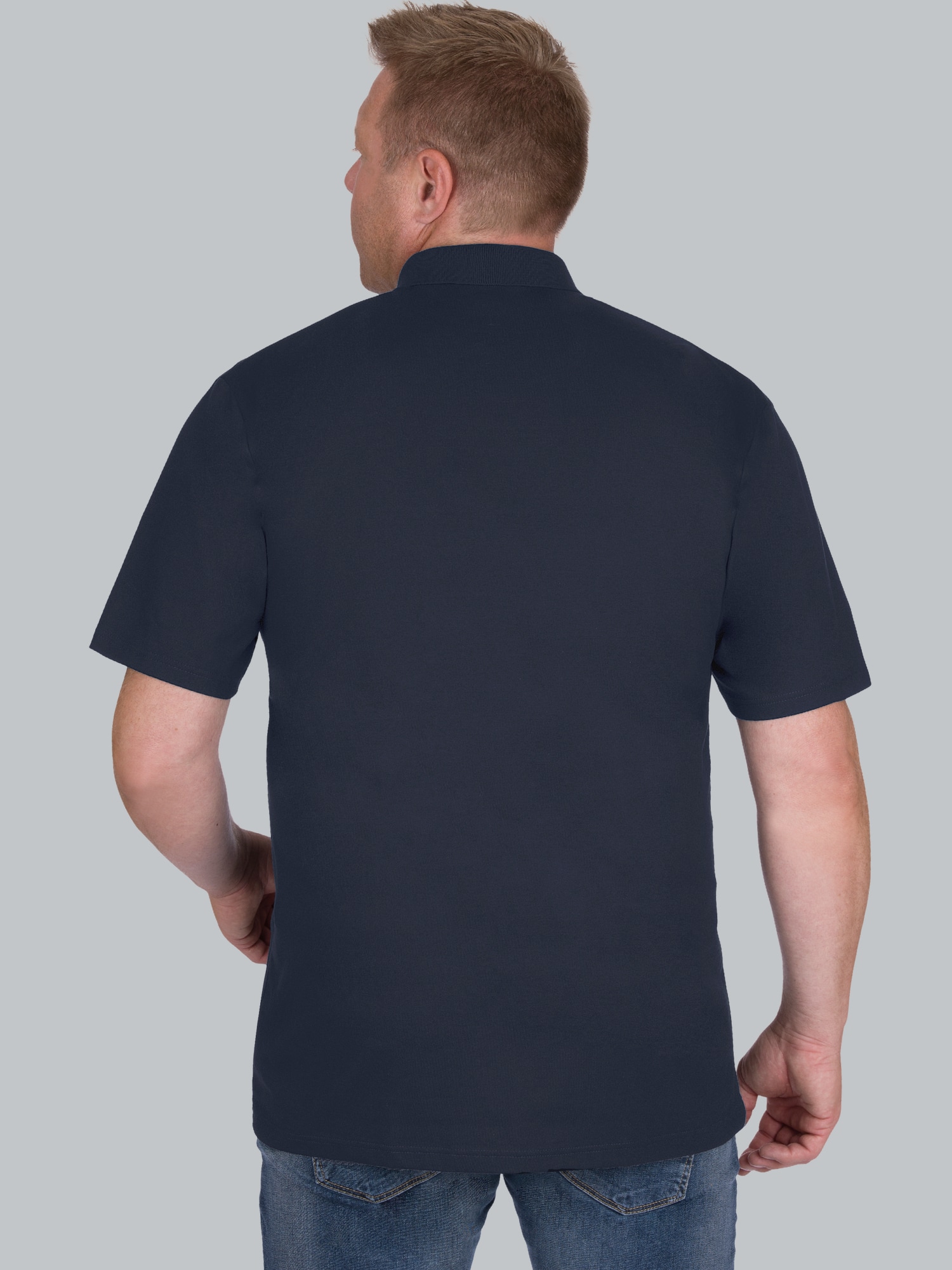 Poloshirt aus Single-Jersey Navy