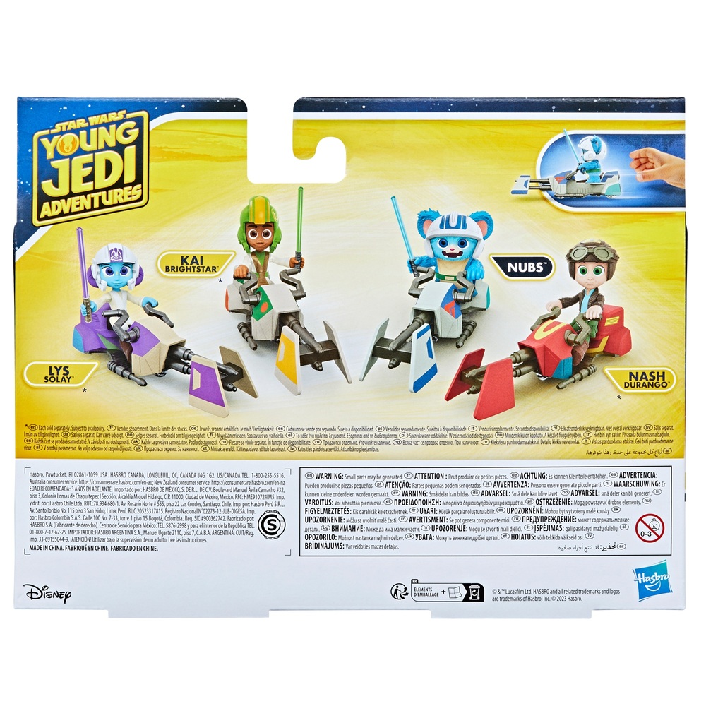 Star Wars Young Jedi Adventures Nubs Figur und Speeder Bike