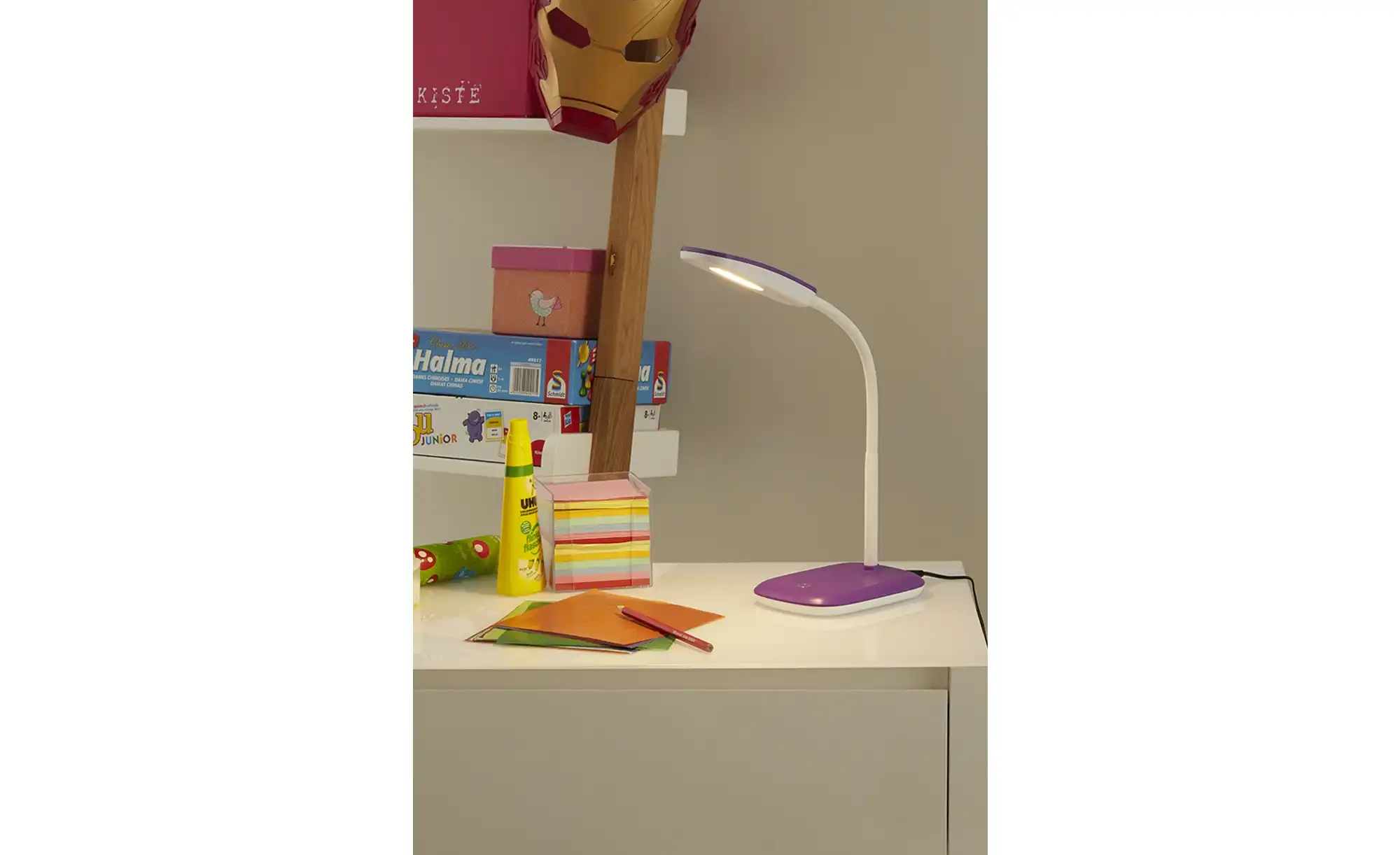 Trio LED-Schreibtischleuchte, 1-flammig, lila