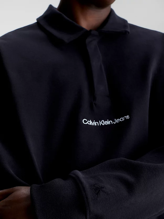 Moletom polo de modelagem relaxada