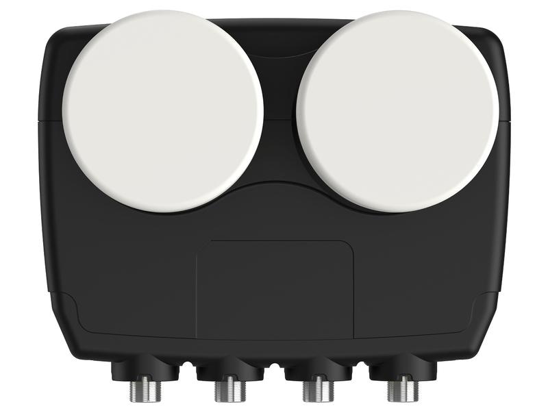 Satelliten TV Zubehör LNB Monobloc Quad Dure-line Kompaktes LNB für gleichzeitigen Satellitenempfang von z.B. ASTRA 19.2° Ost und HOTBIRD 13° Ost (6°)