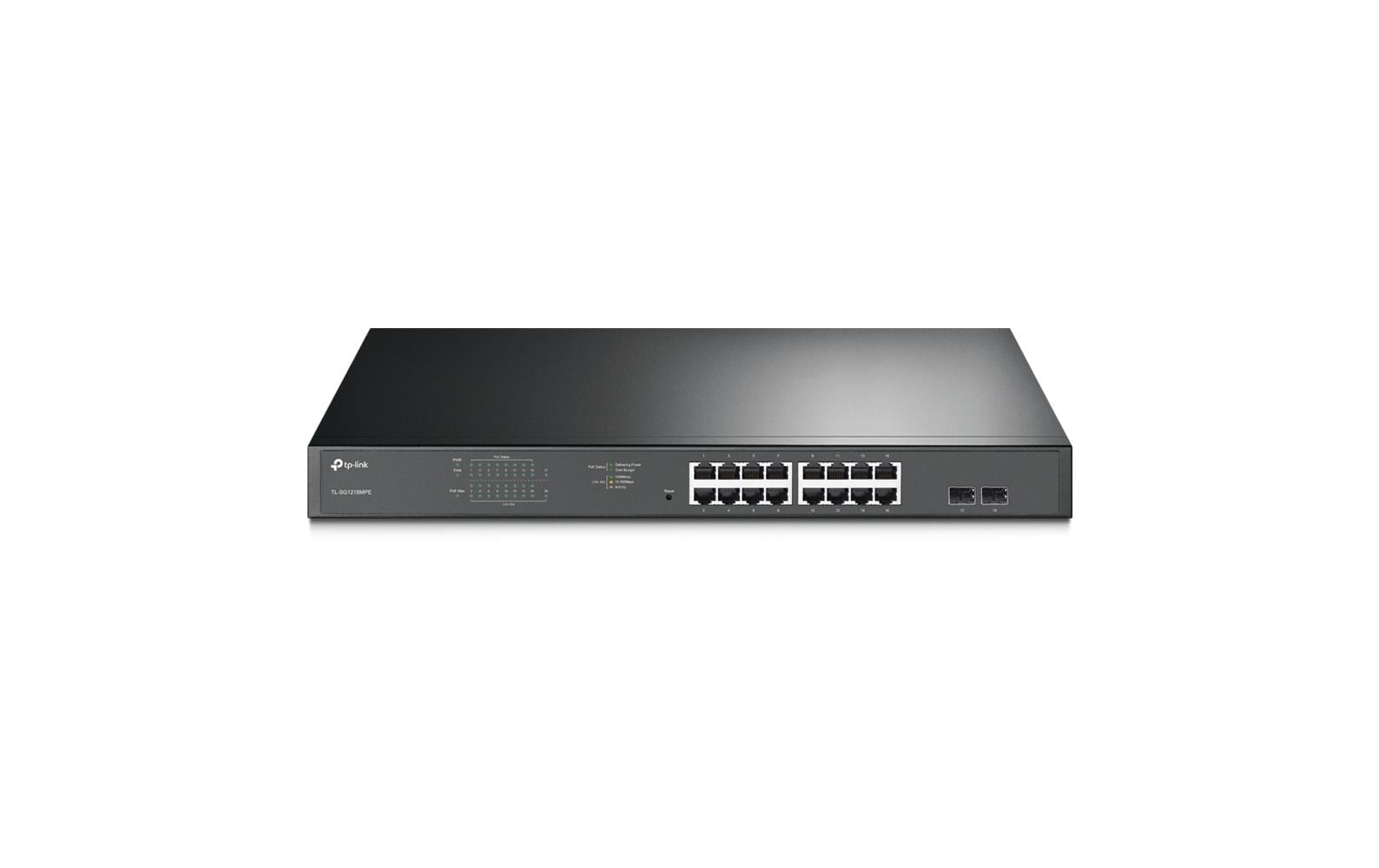 PoE+ Switch TL-SG1218MPE 18 Port<br>16-Port-Gigabit-Easy-Smart-PoE+-Switch mit 2 SFP-Slots