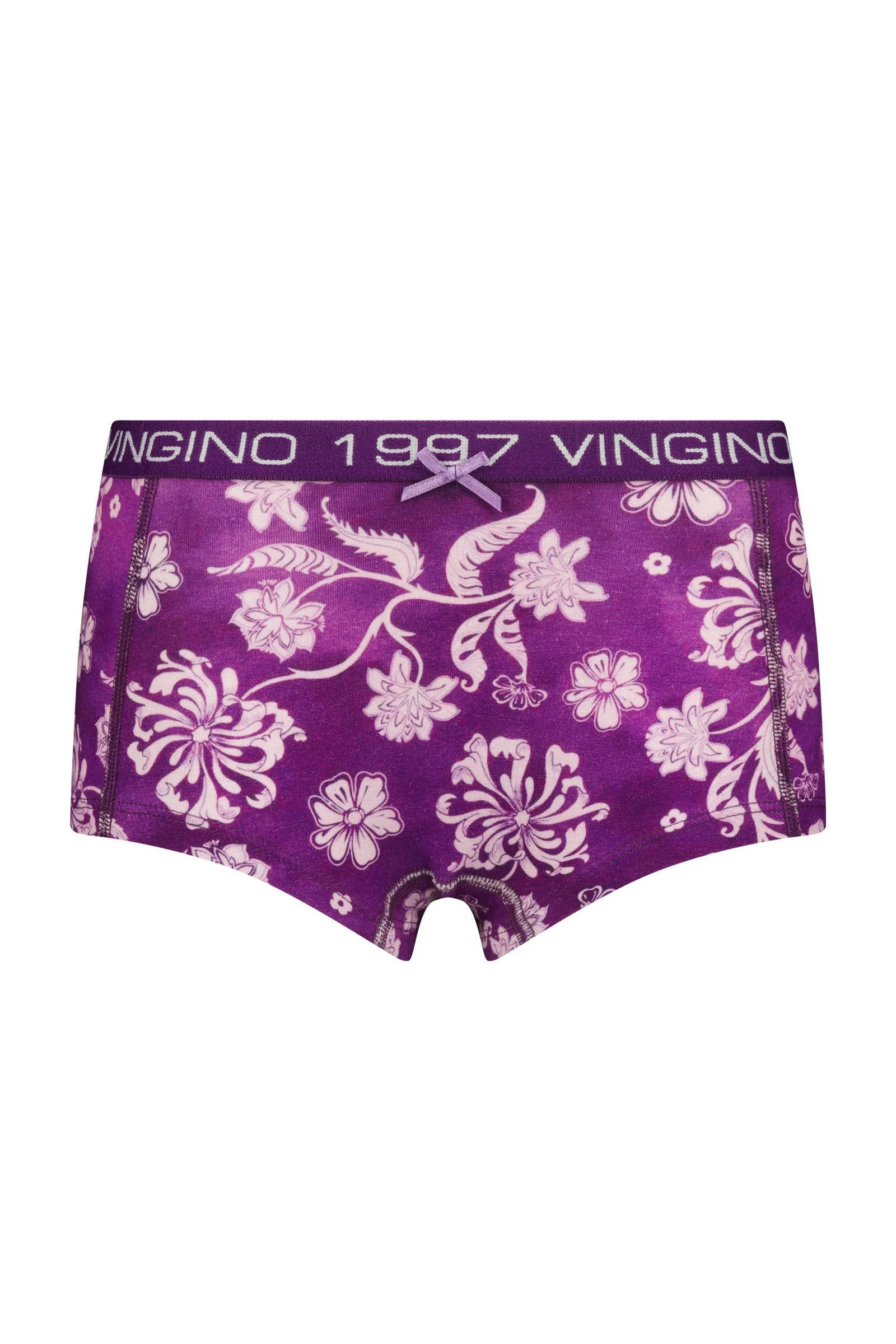 Vingino short Flower - set van 3 paars/lila