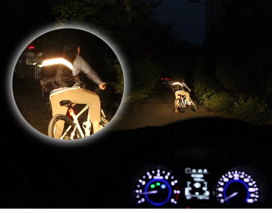 (45L) Reflektierende Rucksack Regenhülle Schulranzen Sicherheits Cape - Neon Grün