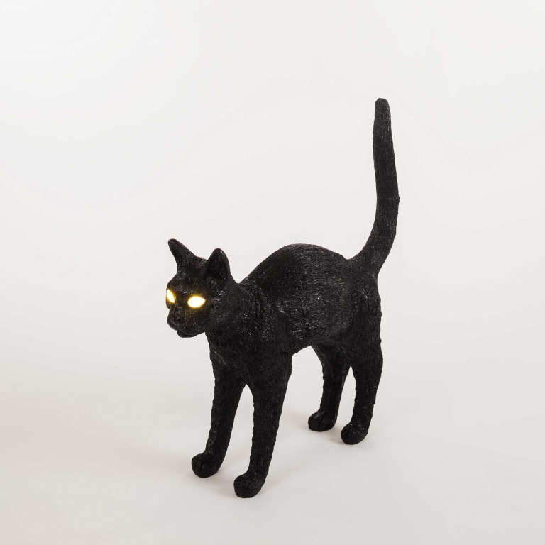 Seletti Jobby The Cat tafellamp LED oplaadbaar wit