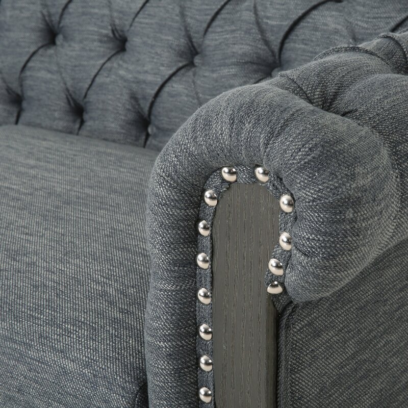 Pausch 78.75&rdquo; Rolled Arm Chesterfield Sofa