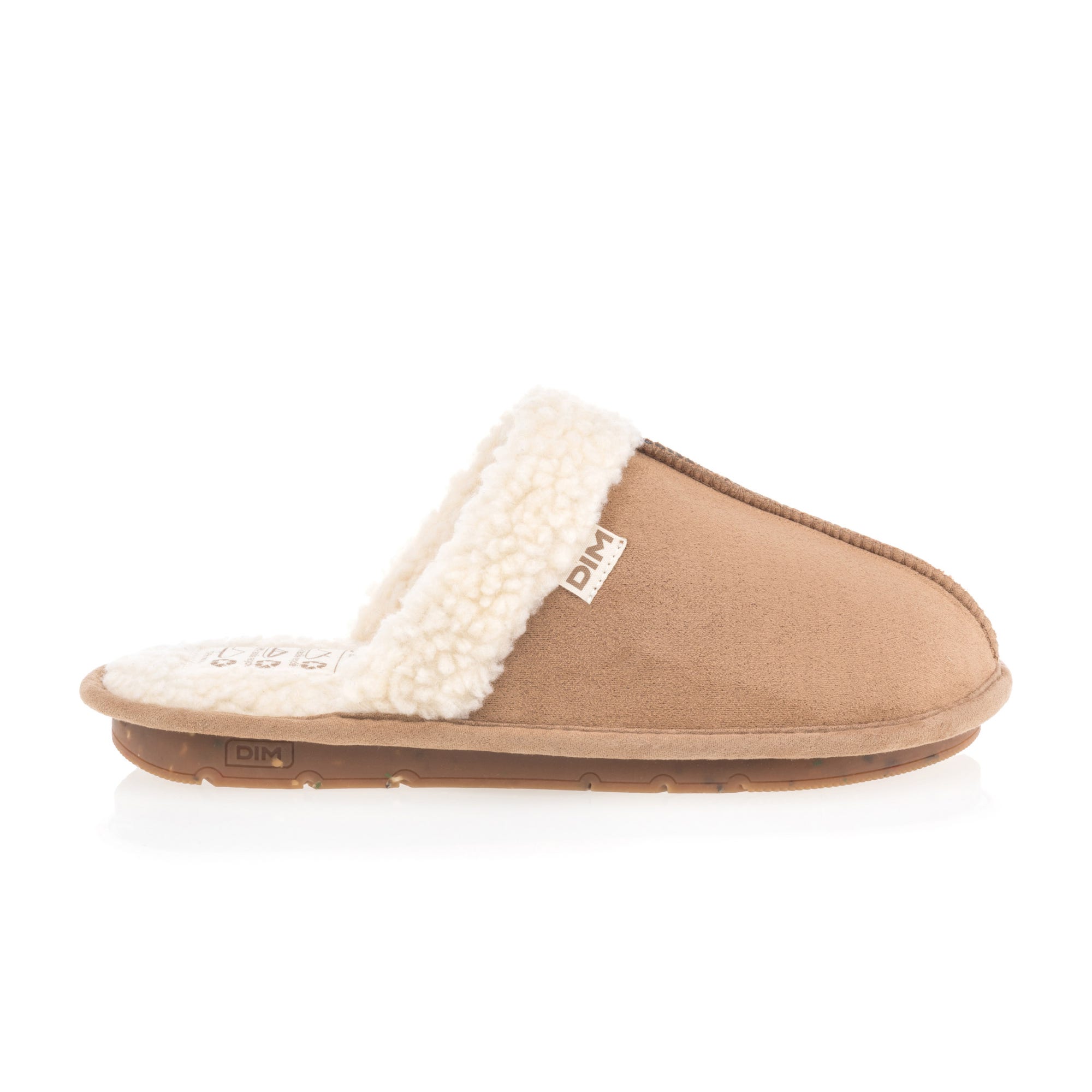 Pantoufles mules Femme cognac