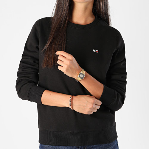 Sweat Crewneck Femme Regular Fleece 9227 Noir