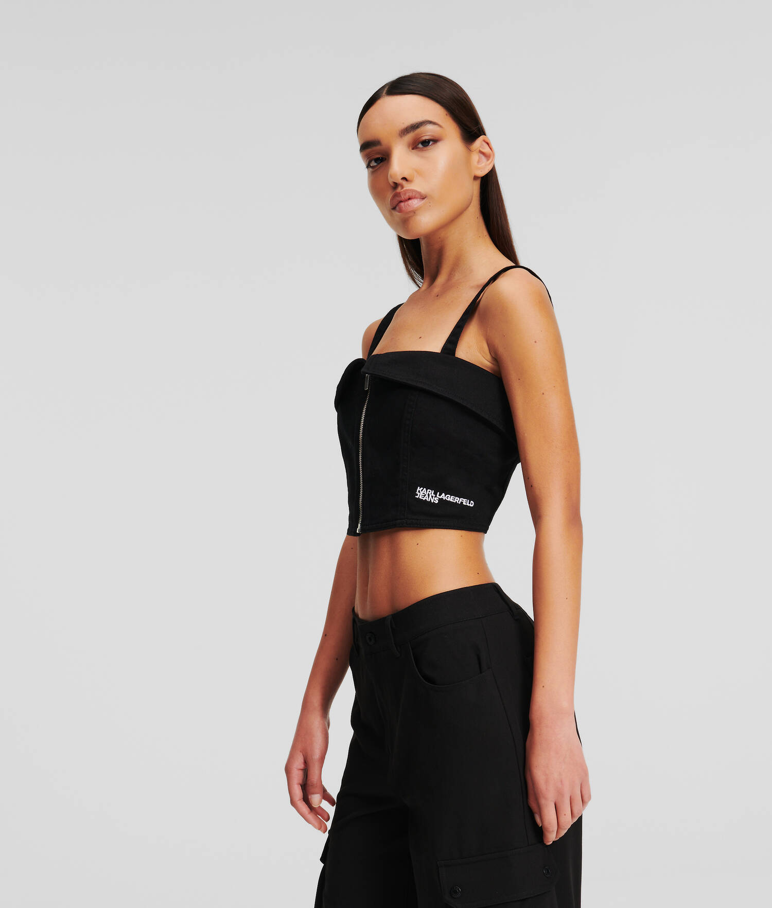HAUT BUSTIER EN DENIM KLJ