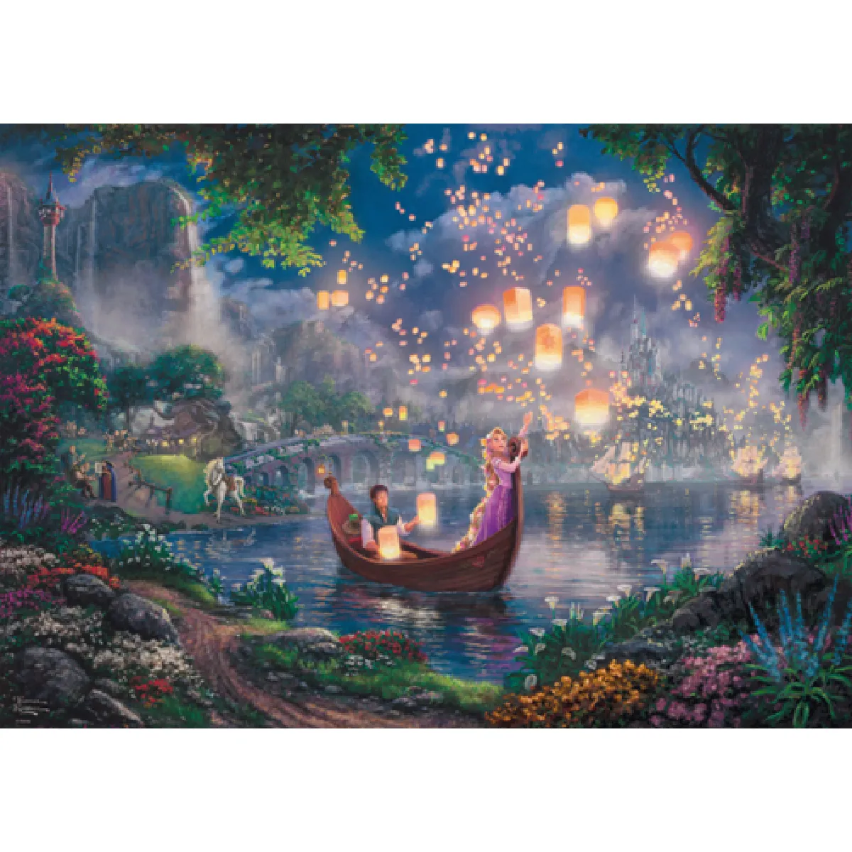Schmidt Spiele Puzzle 1000 pcs Raiponce et les lanternes Disney