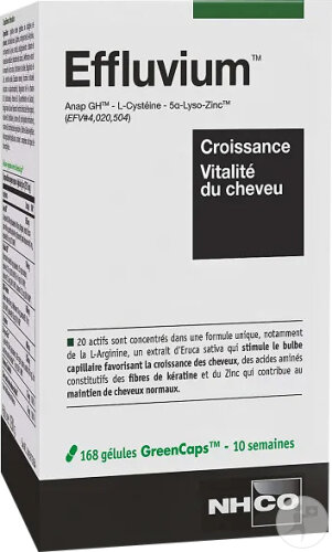 NHCO Effluvium Vitalité Du Cheveux 168 Gélules